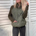 Stand Collar Cotton Jacket With Pockets Fashion Knitted Stitching Zipper Coat Winter Warm Tops For Women Douson Odeh