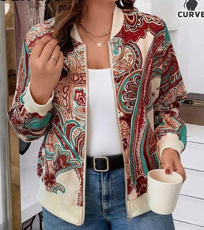 Minimally Casual Printed Women's Jacket