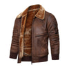 Autumn And Winter New Leather And Fur Men's Jacket Men's Casual Multi-pocket Lapel Short Velvet