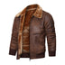 Autumn And Winter New Leather And Fur Men's Jacket Men's Casual Multi-pocket Lapel Short Velvet