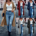 Knitted Pocket Cardigan Long Slit Loose Coat Sweater