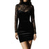 Elegant Sheath Banquet Evening Gown Long-Sleeve Dress