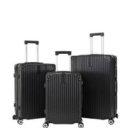 3-piece Hard Shell Luggage Set, Suitable For Both Long-distance And Short Distance Travel. Equipped With Four-wheel Rollers, Password Lock, And Hiking Bag