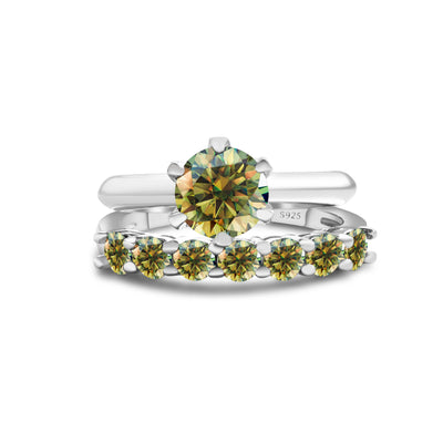 S925 Sterling Silver Moissanite Suit