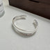 Heavy Industry Texture Large Glossy Curved Bracelet