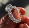 Simple Women's Diamond Copper Set Zircon Ring