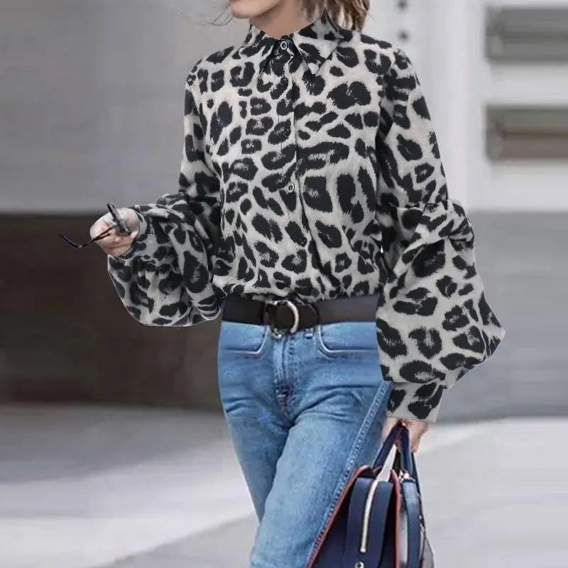 Women Sexy Leopard Print  Tops Douson Odeh