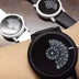 Turntable personality fashion watch fashion simple watch Korean version of the concept quartz watch belt student couple table Douson Odeh