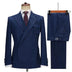 Suit Double Breasted Men's Striped Two-piece Set