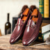 Horsebit Leather Shoes Round Toe Casual Shoes Men Douson Odeh