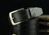 Pin buckle belt men's belt retro hollow casual belt
