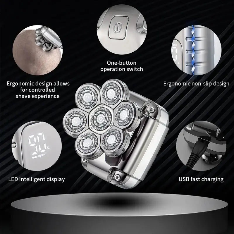 Waterproof Rechargeable Bald Head Shaver for Men Mi tienda