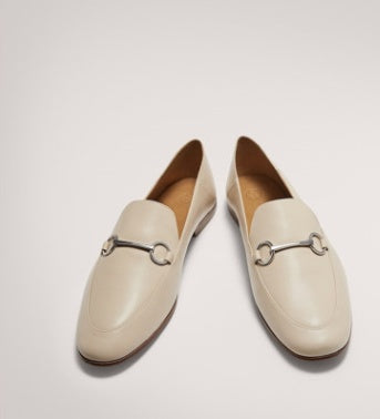Cream Flats Shoes | Comfortable Slip-On Loafers with Soft Insole