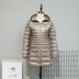 Autumn And Winter Lightweight Down Jacket Women's Mid-length Plus Size Hooded Slim Fit Oversized Coat
