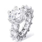 Simple Women's Diamond Copper Set Zircon Ring