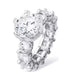 Simple Women's Diamond Copper Set Zircon Ring