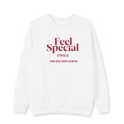 Fleece crew neck sweater coat