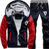 men with cashmere sweater suit Korean winter fashion hoodie coat wholesale agent