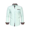 Large Size Patchwork Flower Collar Long Sleeved Men