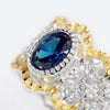 Hollow zircon ring