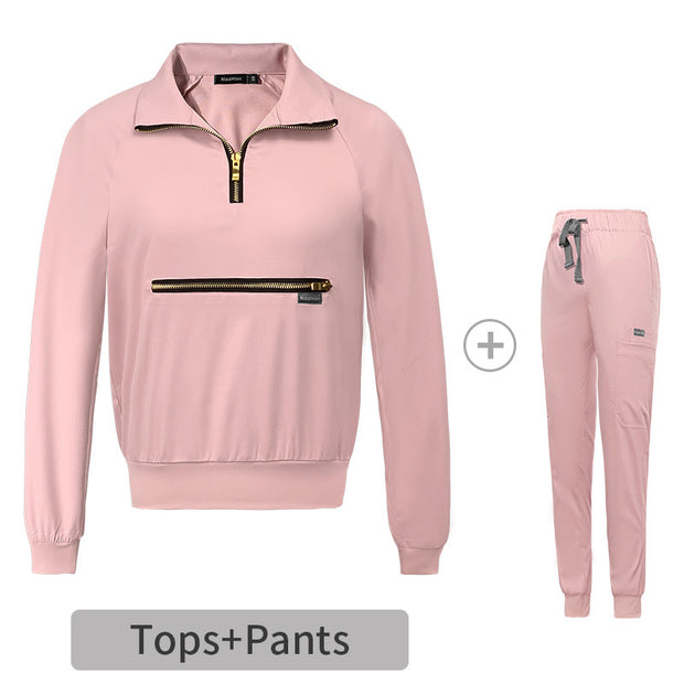 Casual Lapel Surgical Suit For Men And Women