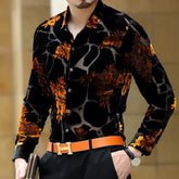 Long Sleeve Shirt Slim Fashion Men Douson Odeh