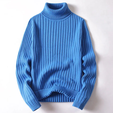 Turtleneck Sweater Men Women Ins Fashion Solid Striped Bottoming Sweater Autumn And Winter Tops Clothing Douson Odeh