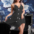 Hot Sale Fashion Flower Print Nightwear Costume Porno Sexy Women Lace Lingerie Transparent Underwear Exotic Babydoll Sleepwear Douson Odeh