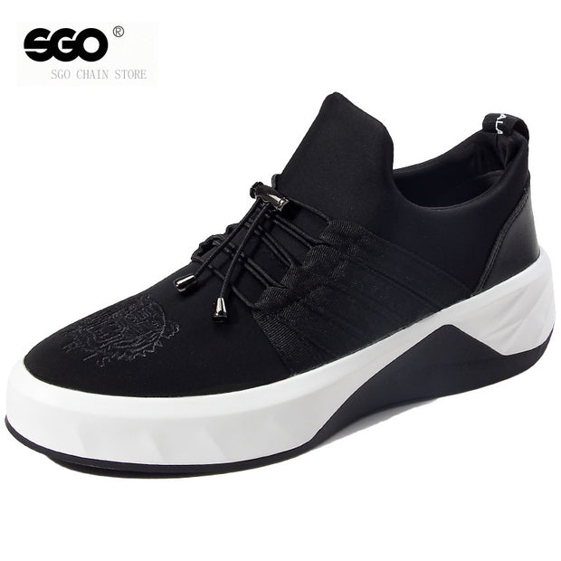 The spring and autumn season trend of Korean high shoes male head increased thick soled casual shoes handsome men sports shoes