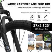 A27366 27 Inch Mountain Bike 21 Speed, Suspension Fork, Aluminum Frame Disc Brake, Mountain Biking For Both Men And Women.