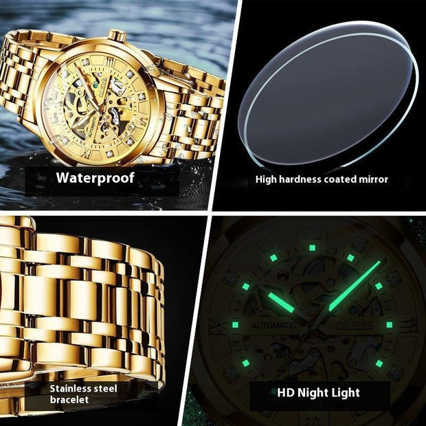 Men's Automatic Mechanical Hollowing Watch