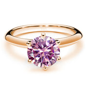 Moissanite Ring Female S925 Silver 18K Gold Plating