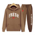 Fashion Printed Sports Sweater Warm Hoodie Casual Suit