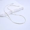 Fashion Retro Thin Flat Snake Bone Necklace