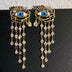 Zircon Long Tassel Earrings Vintage Artificial Crystal
