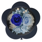 Household Eternal Flowers Necklace Ring Jewelry Box