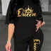 Printed Drop Shoulder T-Shirt Graphic Tees Women Tops Douson Odeh