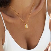 925 Sterling Silver Topaz Necklace