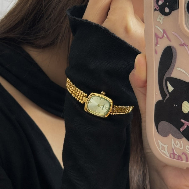 Autumn And Winter Niche New Style Small Cube Sugar Light Luxury Women's Watch