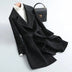 Western Style Contrast Color Mid-length Woolen Coat