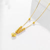 Gold Yellow Love Golden Balls All-match Necklace