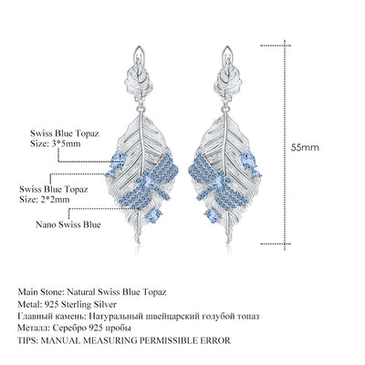 Natural Wind Romantic Temperament Necklace Earrings Ring
