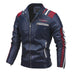 Motorcycle Leather Coat For Men Autumn And Winter New Men Douson Odeh