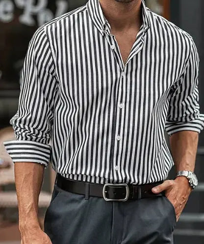 Casual Autumn New Long Sleeve Shirt Men Douson Odeh