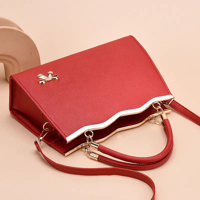 Fashionable Ladies Tote Bag with Bowknot and Large Capacity