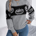Halloween Pumpkin Pullover Sweater Fashion Long Sleeve Knitted Tops For Women Clothing Douson Odeh