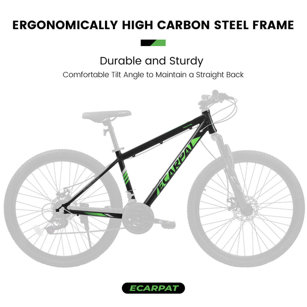A27366 27 Inch Mountain Bike 21 Speed, Suspension Fork, Aluminum Frame Disc Brake, Mountain Biking For Both Men And Women.