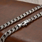 Rattan Pattern Necklace Hip Hop Style Retro Personality Men