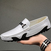 Leather Casual Non-Slip Driving Shoes Lazy Shoes