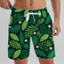 Hawaii Men's Beach Shorts Tropical Plant 3D Printing